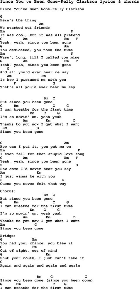 since you been gone lyrics|since you've been gone singer.